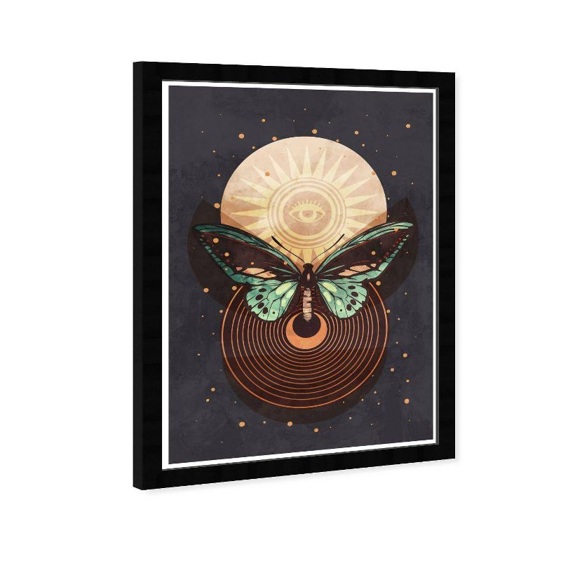 15&#34; x 21&#34; Cosmic Wings Astral Butterfly Framed Wall Art Print Black - Wynwood Studio: Gold Accent, Museum-Grade Canvas, Ready to Hang, 3 of 8