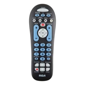 RCA 3-Device Backlit Big-Button Universal Remote, Black.