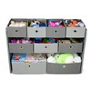 Camden Fabric Toy Organizer with 9 Storage Bins Gray - Humble Crew - image 3 of 4