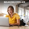 RamPro Portable Desk and Clip on Fan, 6 Inch Fans Small and Quiet Plug In, Small Personal Cooling Fan for Desk Home Office, 2 Speed, Adjustable Tilt - 4 of 4