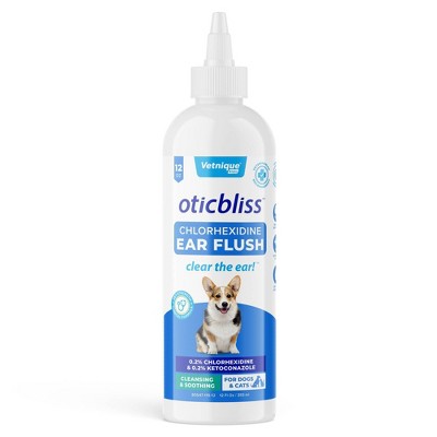 Vetnique Chlorhexidine Dog Ear Infection Flush Drops - 12 fl oz