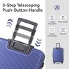 MAYEERTY 3pcs Luggage Sets ABS Hardshell Lightweight Durable Suitcase Sets Spinner Wheels Suitcase with TSA Lock 20''24''28''?Available(Blue) - 4 of 4