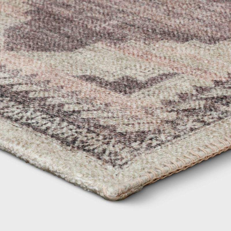Cromwell Washable Printed Persian Style Rug Tan - Threshold™, 4 of 12