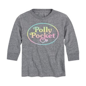 Boys' - Polly Pocket - Polly Pocket Ombre Logo Long Sleeve Graphic T-Shirt - 1 of 3