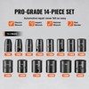 VEVOR 3/8" Drive Impact Socket Set, 14 Piece Shallow Socket Set Metric 7-20mm, 6 Point Cr-Mo Alloy Steel for Auto Repair, Easy-to-Read Size Markings - 4 of 4