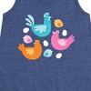 Girls' - Instant Message - Colorful Chickens Graphic Sleeveless Aline Dress - 2 of 4