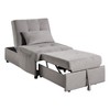 NicBex Storage Bench Modern Lift Top Bench with Pull-out Bed Velvet Tufted Solid Wood Furniture for Bedroom, Entryway - 4 of 4
