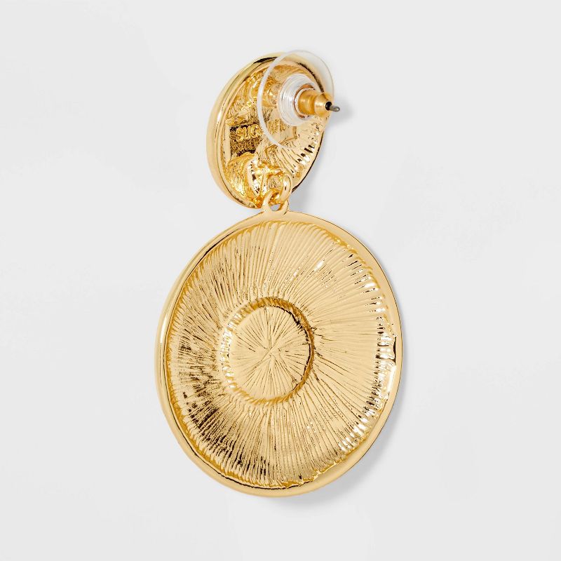 SUGARFIX by BaubleBar Pearl Circle Drop Earrings - Gold, 3 of 4