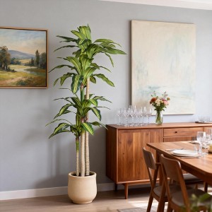 6ft Artificial Dracaena Tree with Plastic Pot for Indoor Decoration : Target
