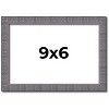 PosterPalooza | Photo Size Textured Grey Picture Frame - UV Acrylic, Foam Board Backing, Hanging Hardware - 2 of 4
