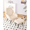 Dolonm Modern Light Luxury Single Sofa Chair - Ergonomic Lounge Chair for Living Room, Balcony, Reading Nook - Soft Fabric & Sturdy Frame - 2 of 4