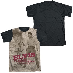 Men's Elvis Presley Flaming Star Short Sleeve Costume T-Shirt - 1 of 4