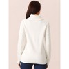 Seta T Women's High Neck Long Sleeve Loose Casual Sweater - image 4 of 4