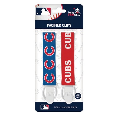 MasterPieces MLB Chicago Cubs Pacifier Clip 2-Pack