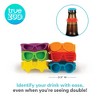 TrueZoo Beernoculars Beer Bottle Markers, Beer Goggles Labels, Rubber Bottle Labels, Drink Identification, Set of 6 - 3 of 4