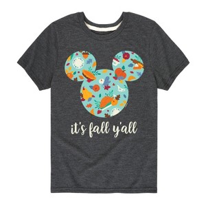 Boys' - Disney - Its Fall Yall Short Sleeve Graphic T-Shirt - 1 of 4
