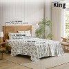 HLC.ME Floral Multi-Piece Bed Sheets Set - Wrinkle Resistant & Ultra Soft - Fits Mattresses up to 15 Inches Deep - 3 of 4