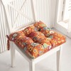 Astoria Style Comfortable Chair Pad 18" x 18" Spice by Greenland Home Fashion - 3 of 4