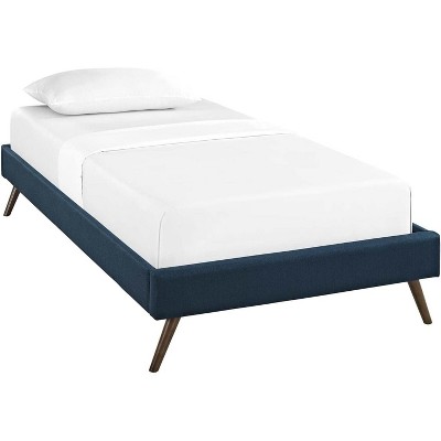 Modway Loryn Twin Fabric Bed Frame with Round Splayed Legs