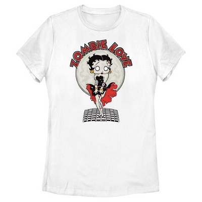 Betty Boop Ladies Baseball Jersey, Bonnie, Margie, and Mae Mesh Button Down Baseball Jersey Vintage Shirt Red, Medium, Women's