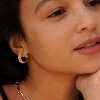 Cubic Zirconia Huggie Earrings 14k Gold Plated Tiny Earrings Small Huggie Hoop Earrings Simple Lightweight Hoops Gift for Women - 2 of 4