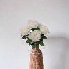 Floral Home 20" White Rose Bush - 6-Pieces - 2 of 4