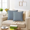 REGALWOVEN Solid Chenille Soft Couch Throw Pillow Covers for Sofa Living Room Home Decor 2 Pcs - 2 of 4