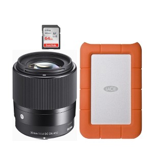Sigma 30mm F1.4 DC DN Contemporary Lens for Nikon Z Mount (Black) Bundle - 1 of 4
