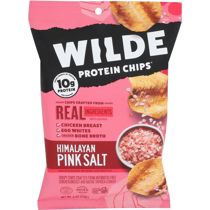 Wilde Brand Himalayan Pink Salt Protein Chips - Case of 12 - 4 oz, 1 of 2