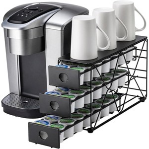 3-Tier K-Cup Holder for Countertop, 42-Pod Space-Saving Coffee Pod Organizer - 1 of 4