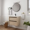 Vynxaria 24-Inch Bathroom Vanity with White Ceramic Top and 2 Soft Close Drawers, Ideal for Modern Bathrooms - 3 of 4