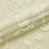 Dainty Home Rita 2-pack Linen Textured Grommet Window Panels With 3d Chenille Floral Embroidery - 3 of 4