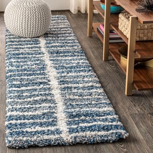 Susa Ogee Moroccan Trellis Shag Area Rug - JONATHAN Y - 1 of 4