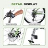 NAYSAYE Bicycle 24 Inch Adult Commuter Bike with 6 Speed Shifter Steel Frame for Daily Rides, Green, 68.9"*22.4"*46.1" - 3 of 4
