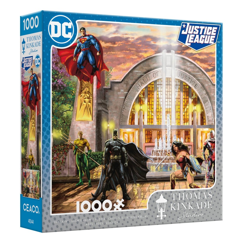 UPC 021081310918 product image for Ceaco DC Comics Thomas Kinkade: Hall of Justice Jigsaw Puzzle - 1000pc | upcitemdb.com