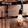Brightech 7-Bulb Incandescent Ambience Pro 11W 24ft S14 Indoor Outdoor Plug-in Hanging String Lights Clear Bulb Black Wire - 3 of 4