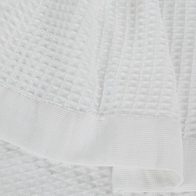 Full White Cotton Waffle Weave Machine Washable Blanket