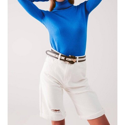 Women's Fine Knit High Neck Sweater - Q2