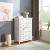 TIRAMISUBEST Modern 5 Drawers Dresser,Farmhouse Dresser of Drawers Closet Organizers - 2 of 4