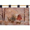 Manual Woodworkers and Weavers Winter Moonlight Wall Hanging, 36x26 Inches, Woven 100% Cotton Tapestry with Snowy Landscape in Moonlight - 3 of 3