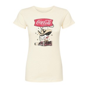 Women's - Coca-cola - Coca Cola Cowboy Fitted Graphic T-Shirt - 1 of 2