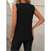 Women's Basic Tank Top - Niche Design Slim Fit Sleeveless Shirt vest - 3 of 4
