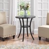 VYNXARIA Biony 36" Round Espresso Finish Bar Table with Nail Head Trim - Perfect for Dining, Entertaining, and Casual Gatherings - 3 of 4