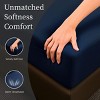 INFURNIC Bedding Queen Bed Sets Soft Brushed Microfiber Bed Sheets Fade and Shrinkage Resistant Easy Care 4 Piece Set, Blue, 12.00"*10.00"*4.00" - 3 of 4