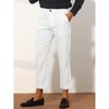 Lars Amadeus Men's Vertical Striped Dress Pants Straight Fit Formal Business Trousers - 2 of 4