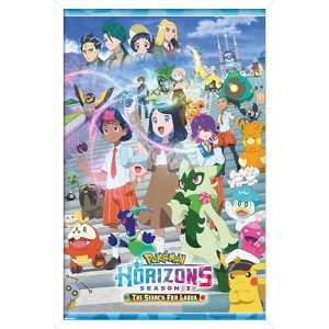 Trends International Pokémon Horizons: Season 2 - Key Art Framed Wall Poster Prints - 1 of 4