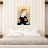 Woman in Black Dress with Bird by Sally B Unframed Wall Canvas - iCanvas - 3 of 4