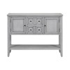 CAVINAS Ample Console Table with Four Small Drawers,Vintage Entryway Table with Bottom Shelf,Console Table for Living Rooms - 4 of 4