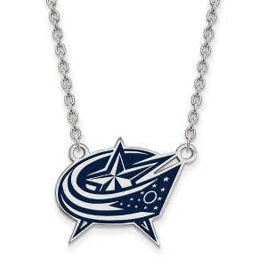 Black Bow Jewelry Sterling Silver Columbus Blue Jackets NHL Necklace 18 Inch - 1 of 4