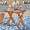 Dracelo Patio End Table Teak - 4 of 4